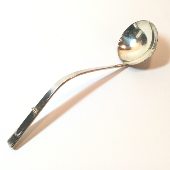 Silver Cream Dipper/Ladle - Three Crowns - Ingrid - Picture 6 of 6